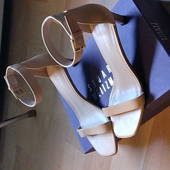 Stuart Weitzman Nudist Sandals in Beige - Picture 8 of 8